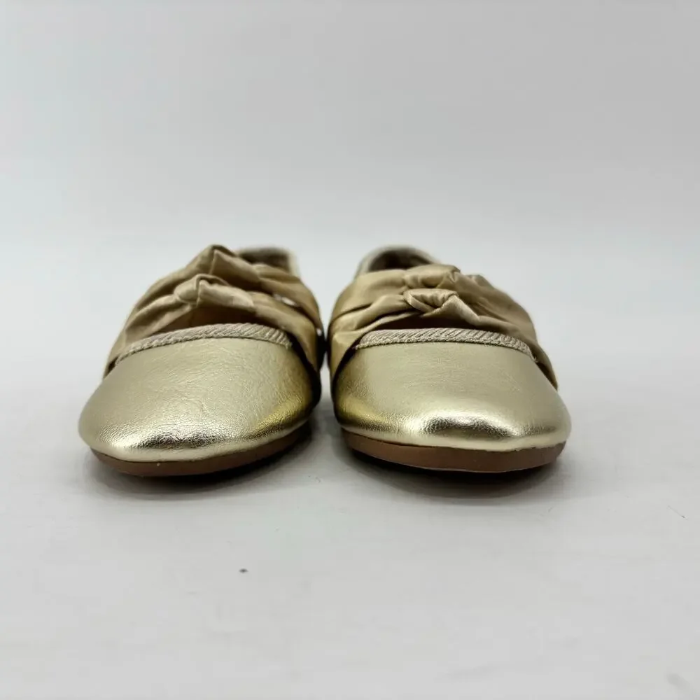 OshKosh B'gosh Size 4 Gold Ballet Flats Girls Baby Kidd Toddler